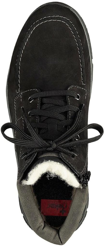 Ботинки Rieker черные замшевые с водонепроницаемой подкладкой 31240