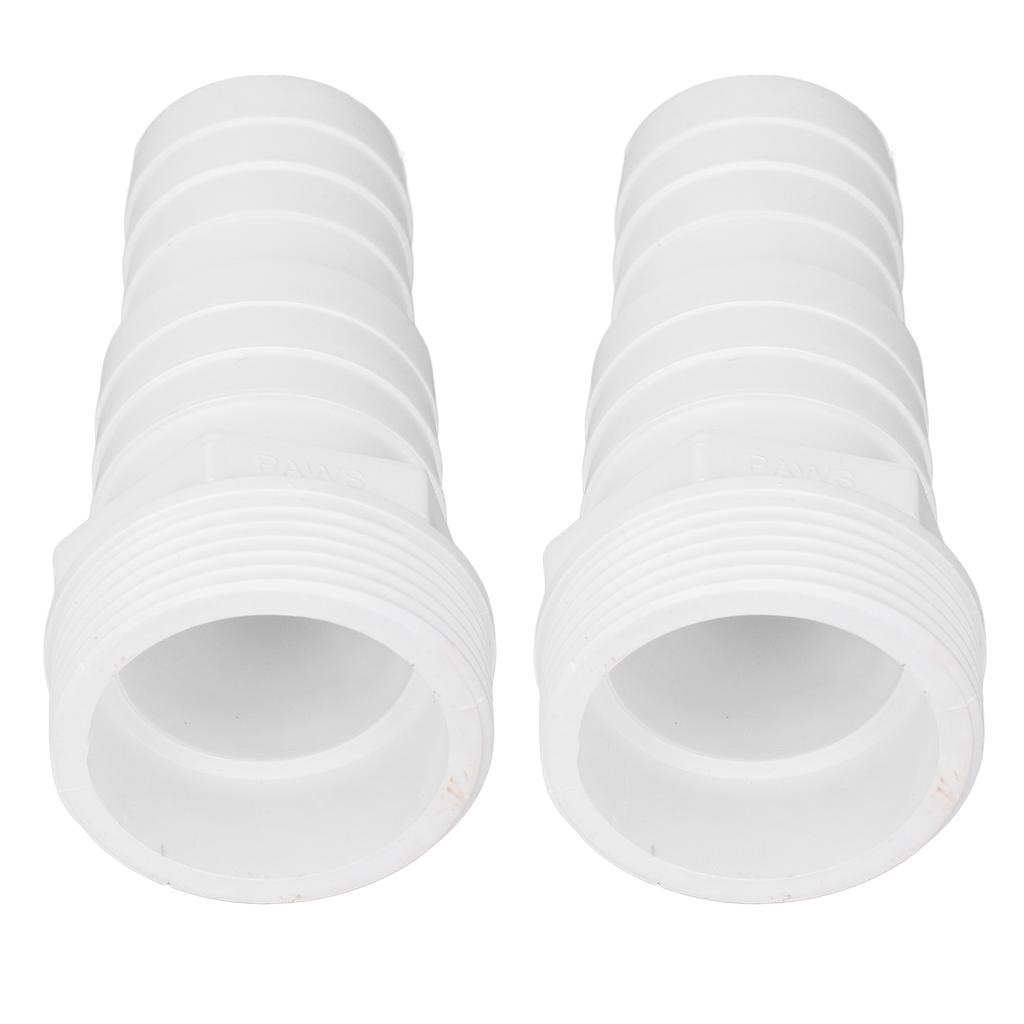 2pcs Pool Pump Hose Adapter 1‑1/2inch Male Thread Plastic Pool Filter Hose Adapter for Replacement