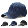 Ripped Denim Baseball Cap Dad Hats for Men Women Vintage Washed Cotton Soft Crown Hat Adjustable Low Profile Unisex Style Headwear