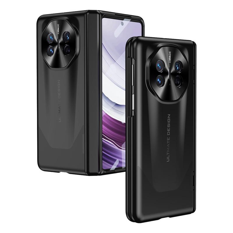 Plating Hinge Protection Armor Shockproof Lens Protection Pen Slot Cover for Huawei Mate X5 / Mate X3 with Tempered Glass