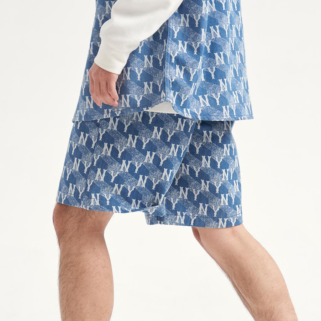 New MLB Denim Shorts Men's Sky Blue 3LDPM0433-50SBL