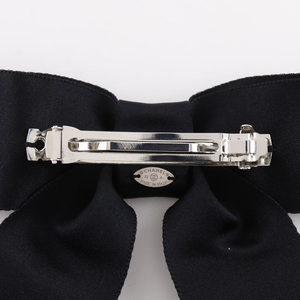 Chanel Ribbon Valletta COCO Mark Black Satin Ribbon Women Used
