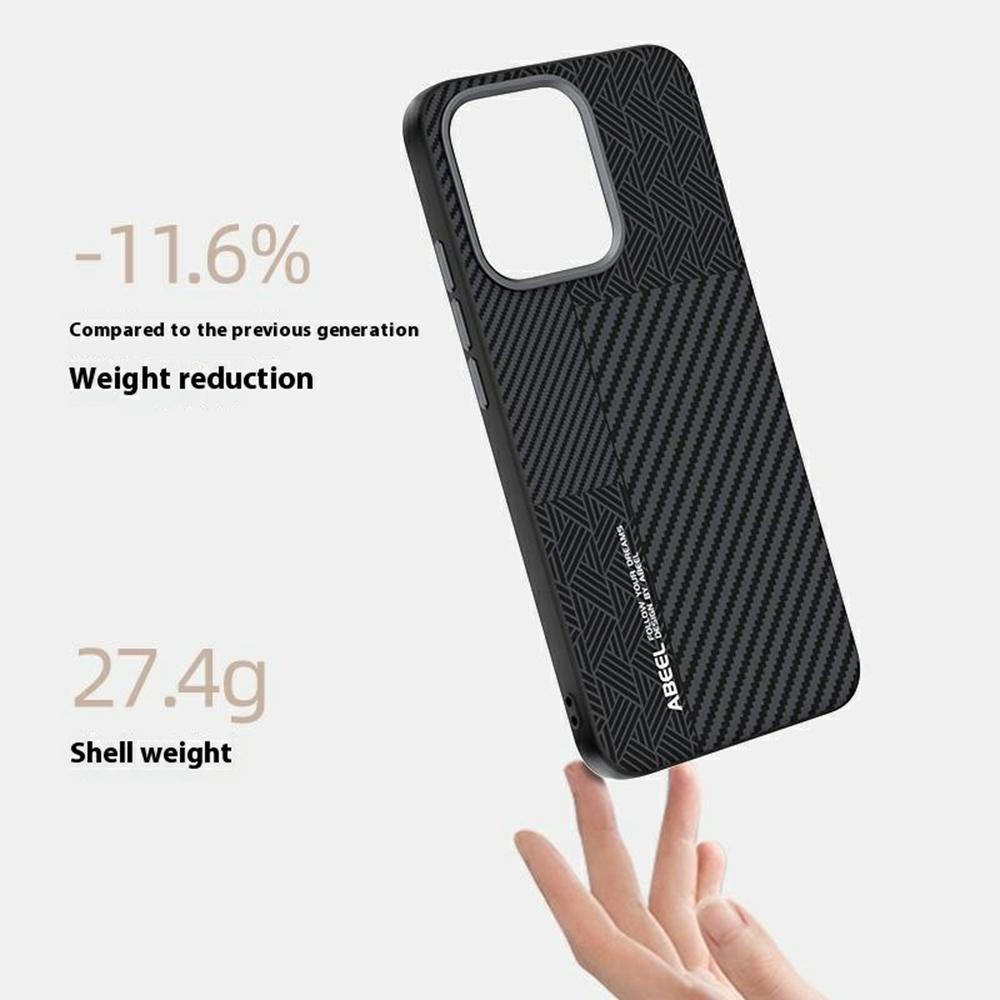 ABEEL For Oppo Reno14 Pro 5G (Global) Magnetic Case PC + TPU + Aluminum Alloy + PU Leather Slim Phone Back Cover