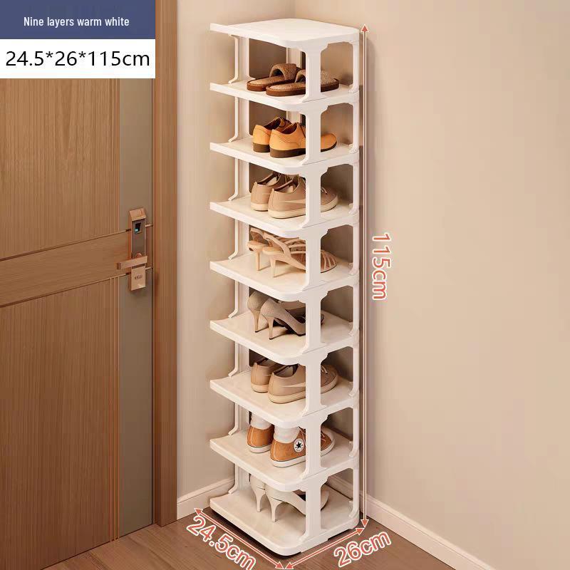 Компактная многоярусная обувница для общежитий и съемных квартир 2-Tier белый 1090₽