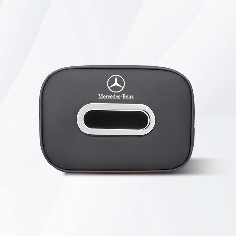 

GLC GLB Кожаный Автомобильный Органайзер-Тканевая Коробка Сумка для Хранения Инструмент для Mercedes Benz AMG W203 W206 W220 W205 W211 W212 W201 W210 W108 W168 GL чёрный