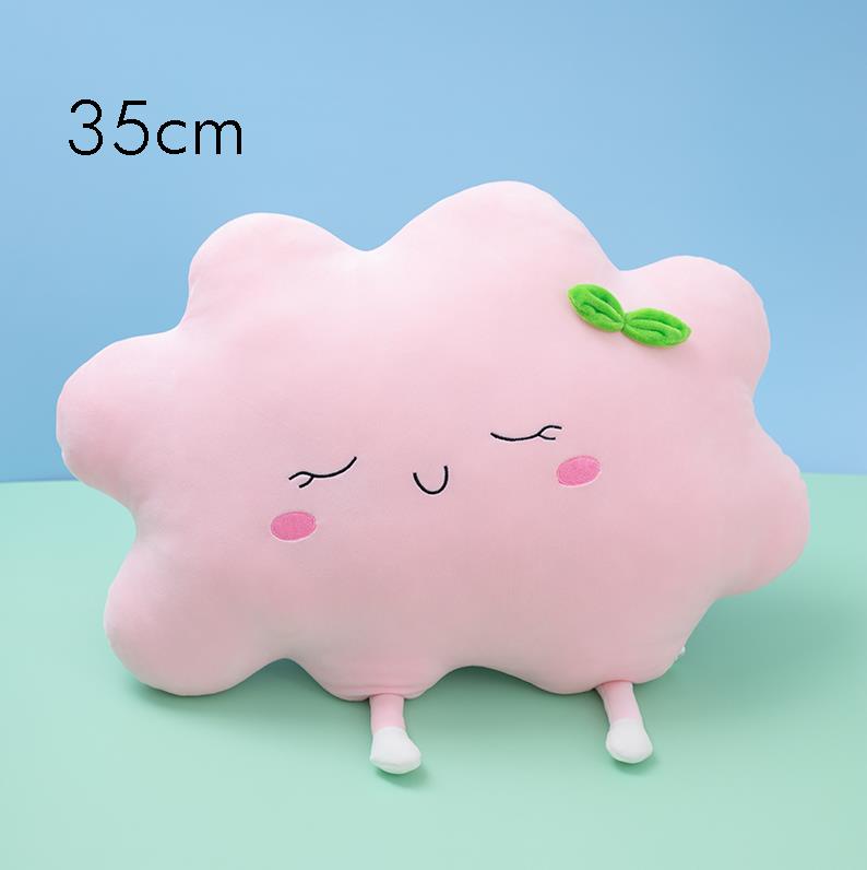 35-70Cm Schattig Zon & Wolk Pluche Kussen Gevuld Zacht Creatief Pluche Zon Wolk Speelgoed Auto Kussen Huis Decoratie Kinderen Kinderspeelgoed