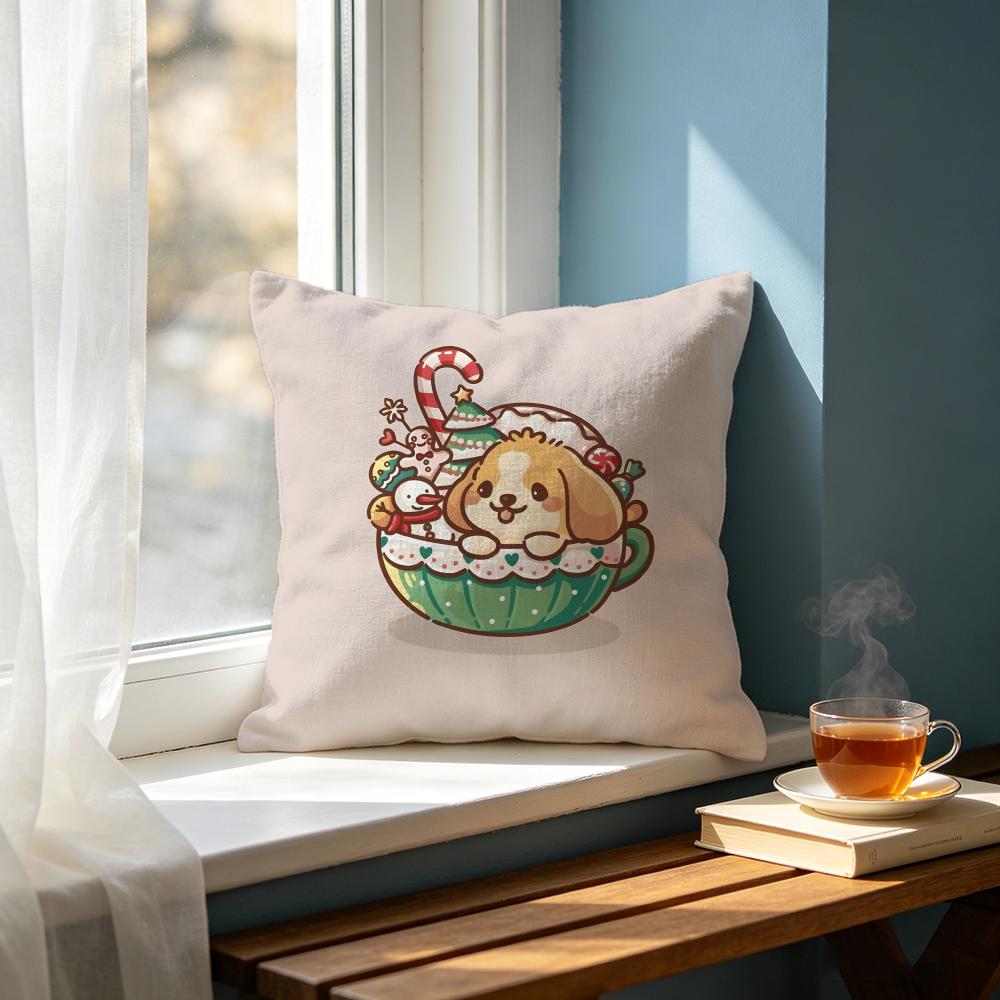 Cute CCute Puppying Cushion Cover Cushion Cover Set Pcs X X X Pillowcase Decorative Sofa Home Decor
