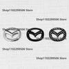 Plastic Car Front Trunk Emblem for Mazda 6 Logo Steering Wheel Badge 3D Body Replaced Sticker Rear Tail Refitting Decoration h4