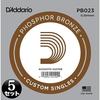 D'Addario Daddario Acoustic Guitar Rose Strings Phosphor Bronze .023 PB023 Set of 5 [Domestic Gen...