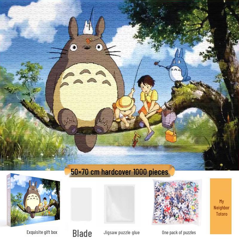 1,000-Piece Cute Healing Jigsaw Puzzle: Adult High-Difficulty Decompression Toy, Educational Gift for Girls