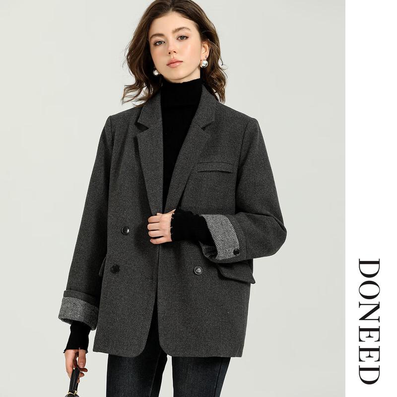 DONEED Women's Fashion V-Neck Slimming Down Blazer