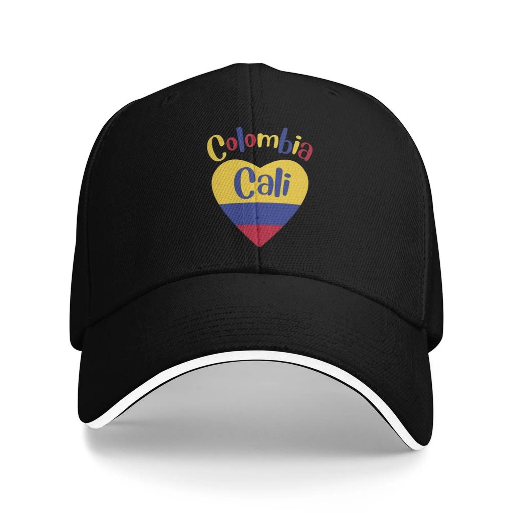 Vintage Colombia Flag Golf Cap Unisex Headwear Outdoor Travel Adjustable Fit Sun Caps