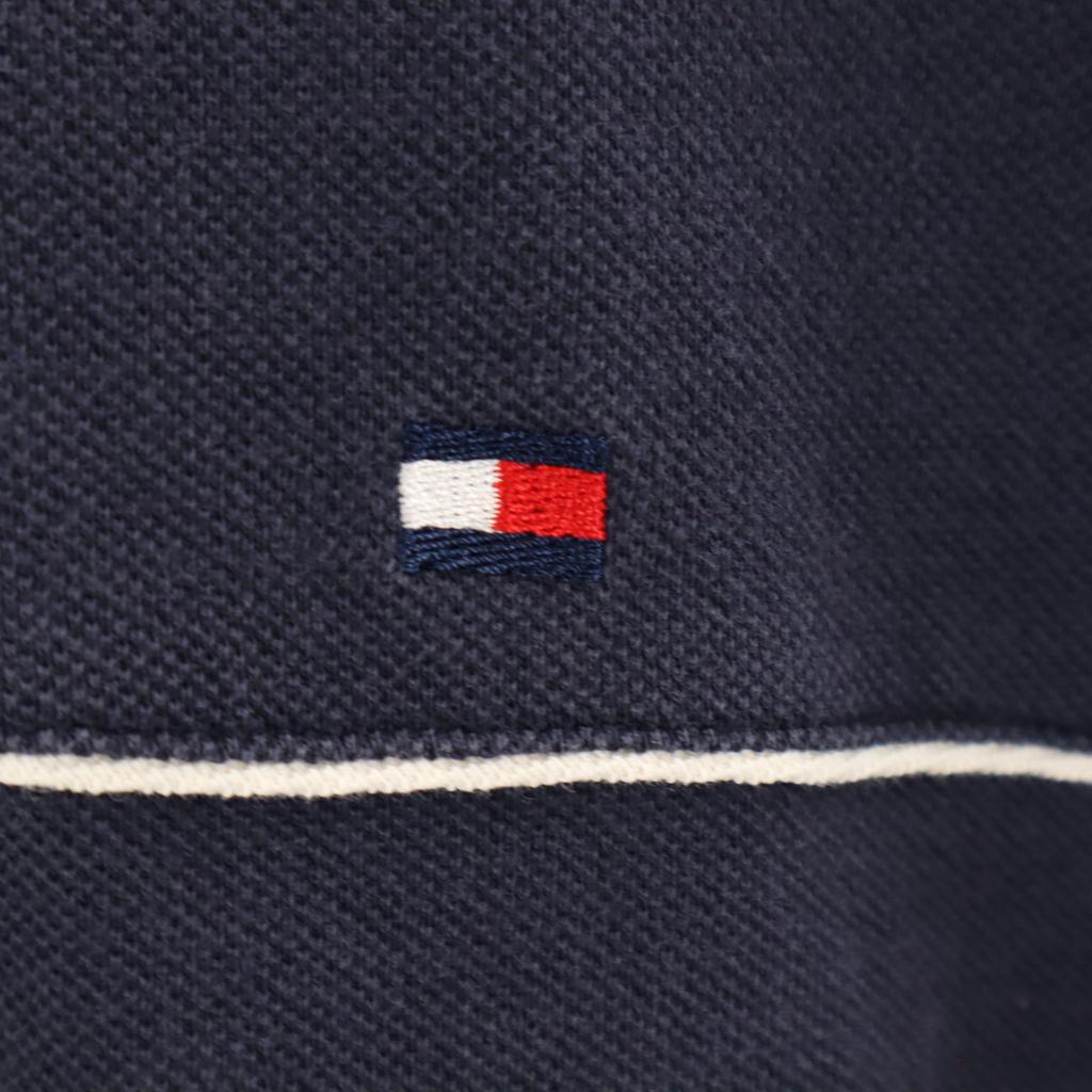 Tommy Hilfiger 90s Old Flag Tag Short Sleeve Polo Shirt XL Navy Fawn Men's Used