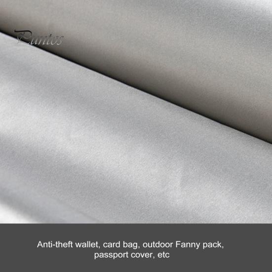 RFID-Abschirmgewebe, EMF-Block, WiFi/RF-Strahlungsschutzgewebe, magnetisches Anti-Signal-Interferenz-Gewebe, hochabschirmendes leitfähiges Gewebe für RFID-Geldbörsen