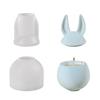 Silicone Mould Rabbit Shape Storage Box Molds Crafting Tool Jar Moulds with Lid Suitable for Crafting Pen Holder
