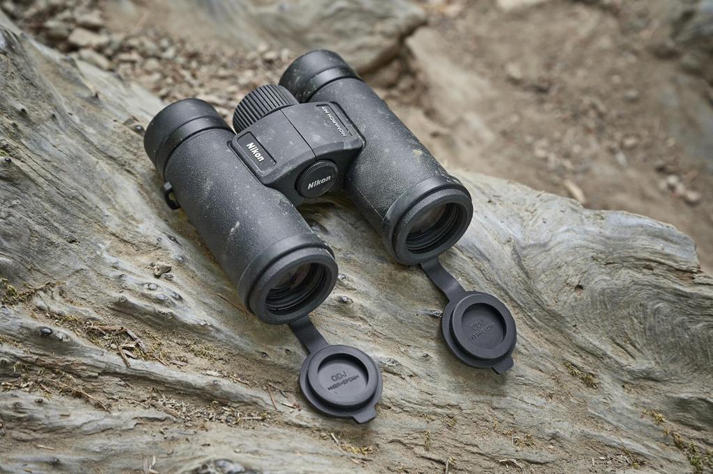Nikon Monarch M7 10x42 Binocular Set 16766 Black Compact Hunting Bird Watching Hiking Travel Essential Zoom Lightweight