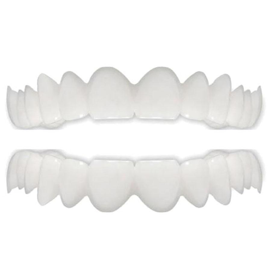 1 set of removable teeth upper and lower dental veneers dentures artificial tooth linings
