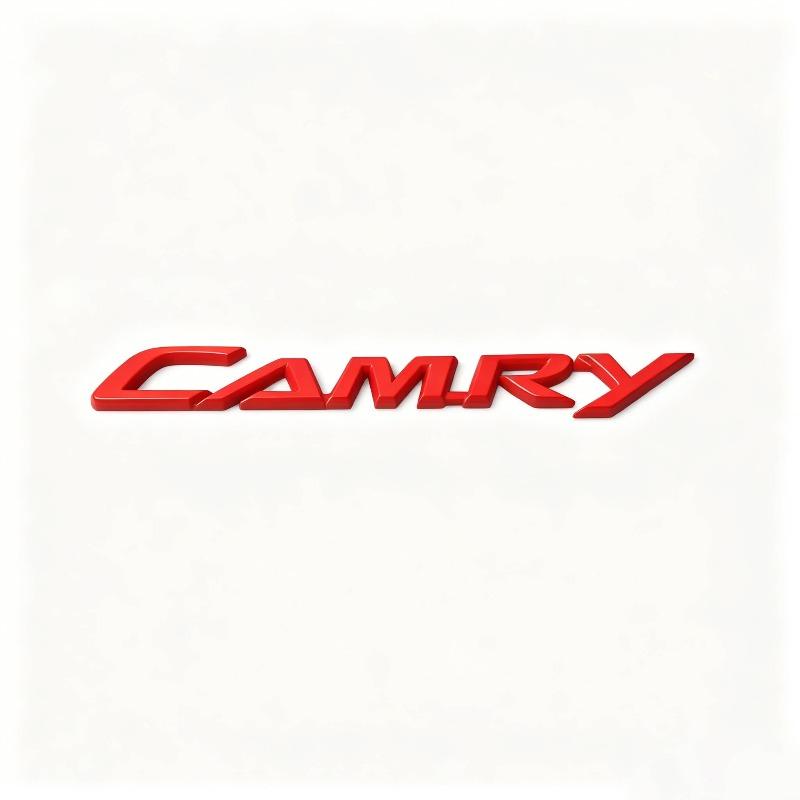 Applicable to car logo CAMRY English alphabet label personalized modification metal car sticker tail label black