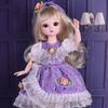 Long Hair 30cm Bjd Doll with Clothes with Wig Make Up Princess Makeup Ball Joint Doll  Girl Gift