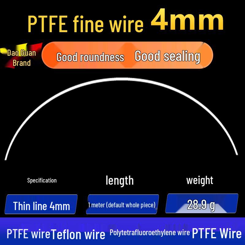 White High-Temperature Resistant PTFE Plastic Rod