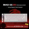 E-Sport 60% Gaming-Tastatur: Magnetische Achse, 61/68 Tasten