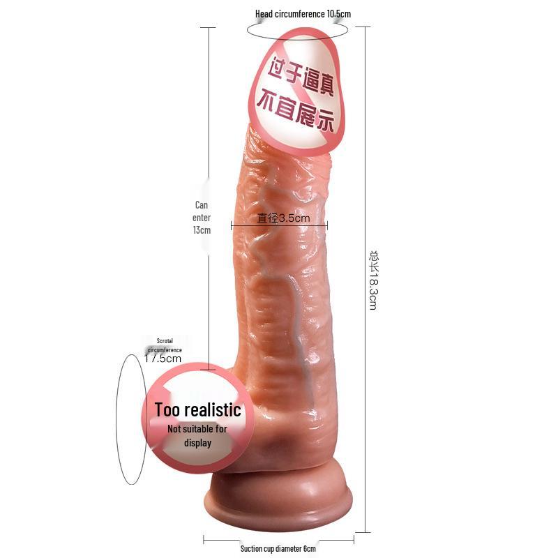 Long Love Realistic Silicone Penis: Soft, Lifelike Female Adult Sex Toy