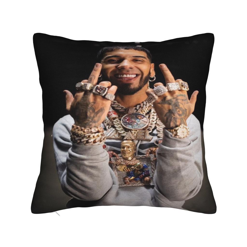 Heimdeko Real Hasta La Muerte Kissenbezüge Zubehör Real Until Death Anuel AA Merchandise Kissenbezug Quadratisch Mehrere Größen