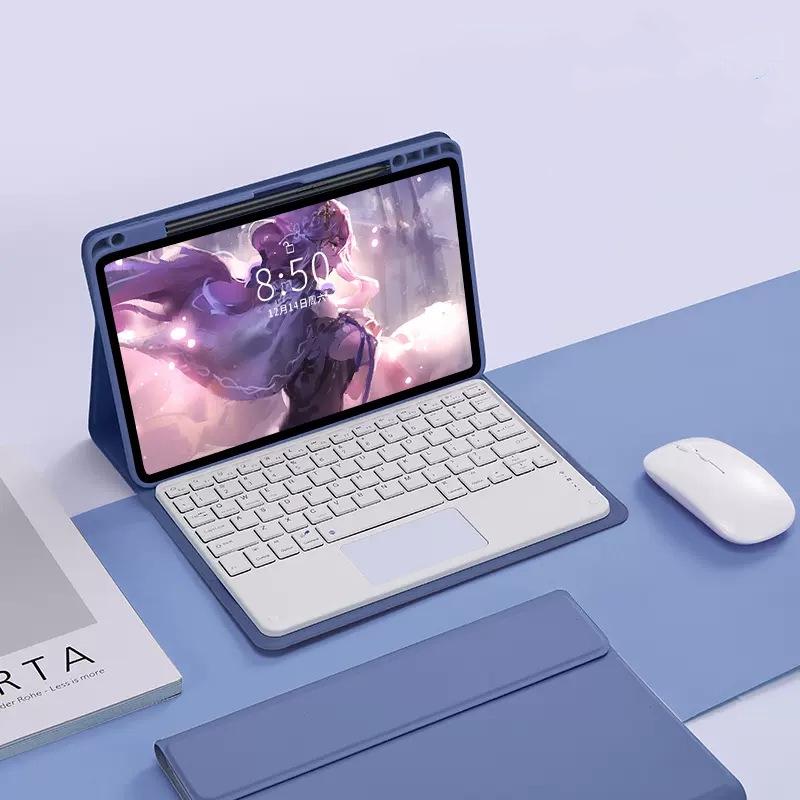 Compatible Xiaomi Tablet 5/6/7/8 Pro Bluetooth Keyboard Leather Case with Pen Slot for RedmiPad 2