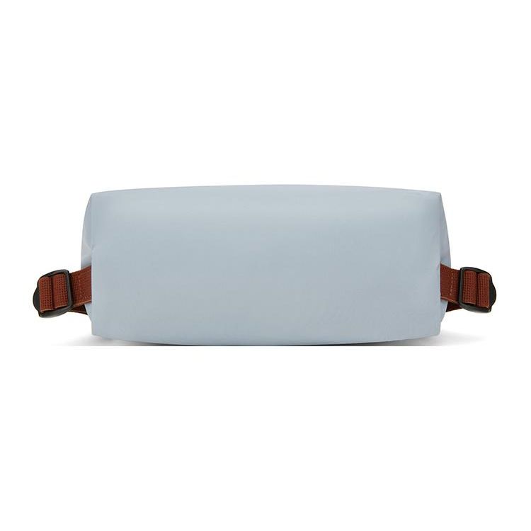 Longchamp Le Pliage Snap Zipper Closure Recycled Polyamide Canvas Backpack Women backpack Blue Brown 1699089P80