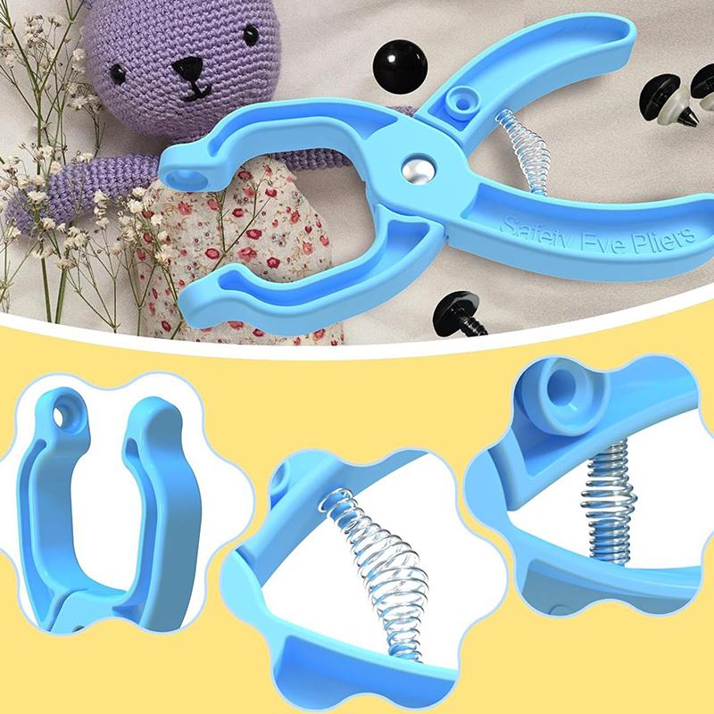 Knitting Crochet Doll Safety Eye Pliers Tool Crocheting Safety Eye Attaching Pliers Animal Eyes Making Supplies Tool