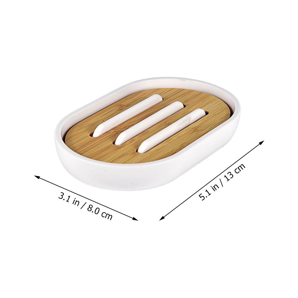 Soap Dish Bamboo Soap Box Soap Holder Drainage Soap Tray Soap Tray Holder