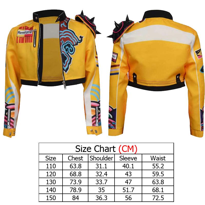 

Детское пальто для косплея Руми в стиле K-pop, костюм демона, мультяшная куртка охотника, наряды для девочек, детей, на Хэллоуин, карнавальную вечеринку, фэнтезийный костюм 130