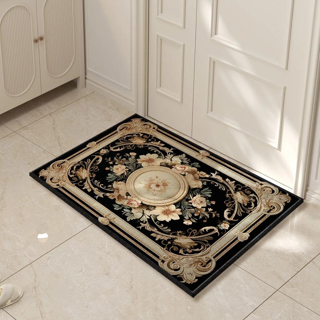 Tapis d'entrée antidérapant lavable pour usage intérieur et extérieur Tapis de sol avant durable Tapis de salle de bain Tapis de décoration pour la maison