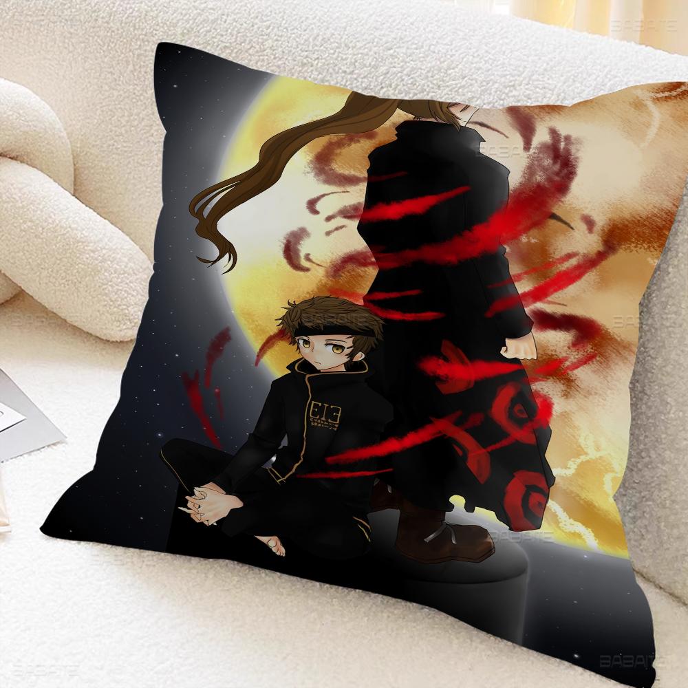 T-Tower Game Of G-Gods Pillow Covers Cartoon Sofa Decorative Home Double-sided Printing Short Plush Cute Cushion Cover