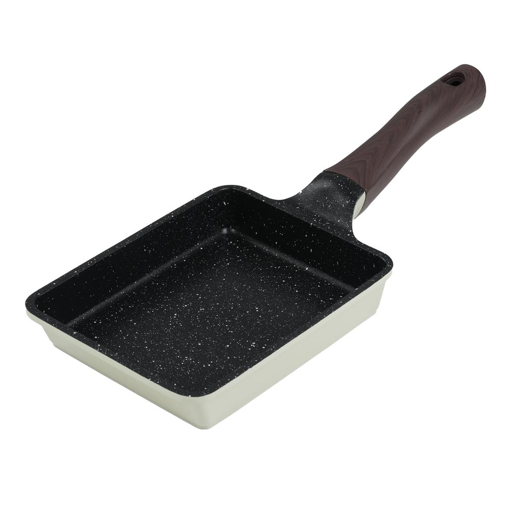 Pearl Metal Lightweight Tamagoyaki Frying 13 X Marble Induction and Gas Pan, 18cm, Coat, Compatible, HC-1073