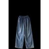 Plus Size Women's Casual Wide-Leg Velvet Denim Pants for Autumn and Winter