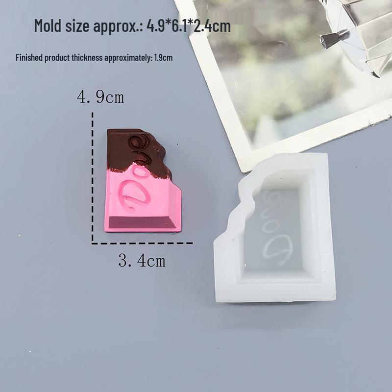 Square Notched Silicone Chocolate Mold for Cake Decoration