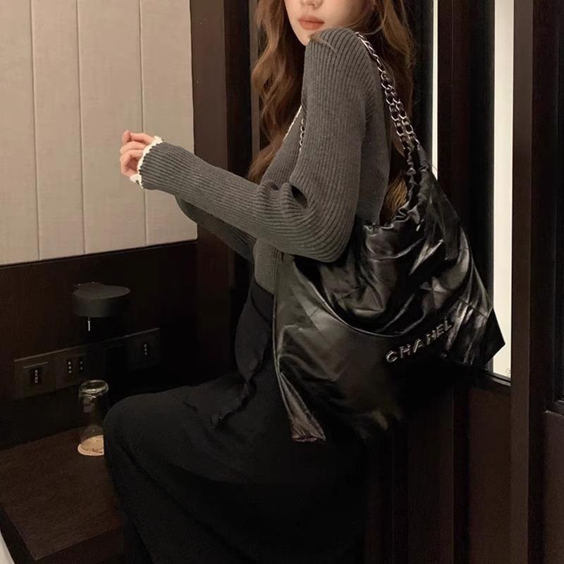 Contrast color square neck lace knitted sweater women's spring new slim-fit Spice Girl long-sleeved inner top bottoming shirt