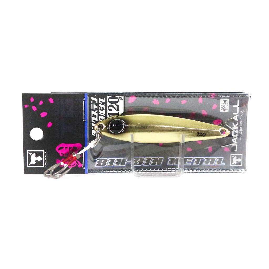 

JACKALL Metal Jig Binbin Metal TG 120g Sea Bream Oval (Gold).