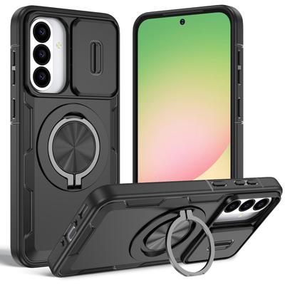 Fashion Magnetic Ring Case for Samsung Galaxy A17 5G A56 A36 A16 A26 A15 S26 Ultra S25 S24 Plus Dual Layer Phone Accessories