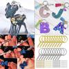 220 Pcs Resin DIY Crafts Jewelry for Key Ring with Chain Jump Rings Screw Eye Pins Golden Silver Keychain Rings Set