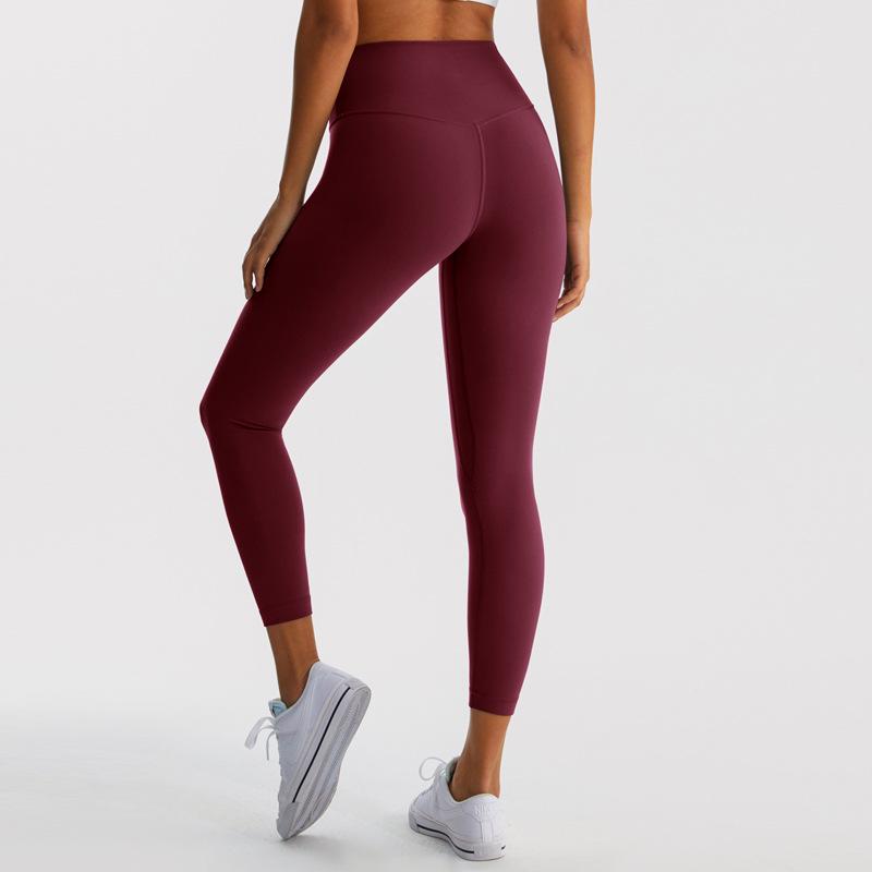 Neue High-Waist Yoga-Hose mit Nude-Gefühl: Damen-Leggings mit Hüftlift, Bauchkontrolle und Feuchtigkeitsableitung