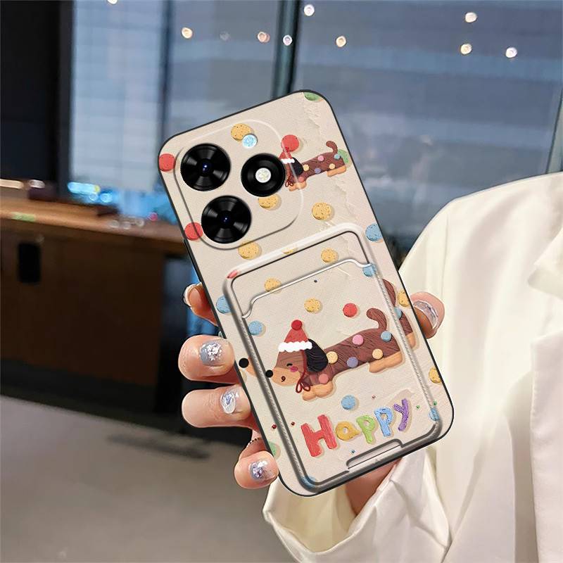Card Sleeve Full Wrap Phone Case For Tecno Spark Go 2024/Spark20C/BG6/POP8 Graffiti Waterproof Silicone Anti-knock TPU