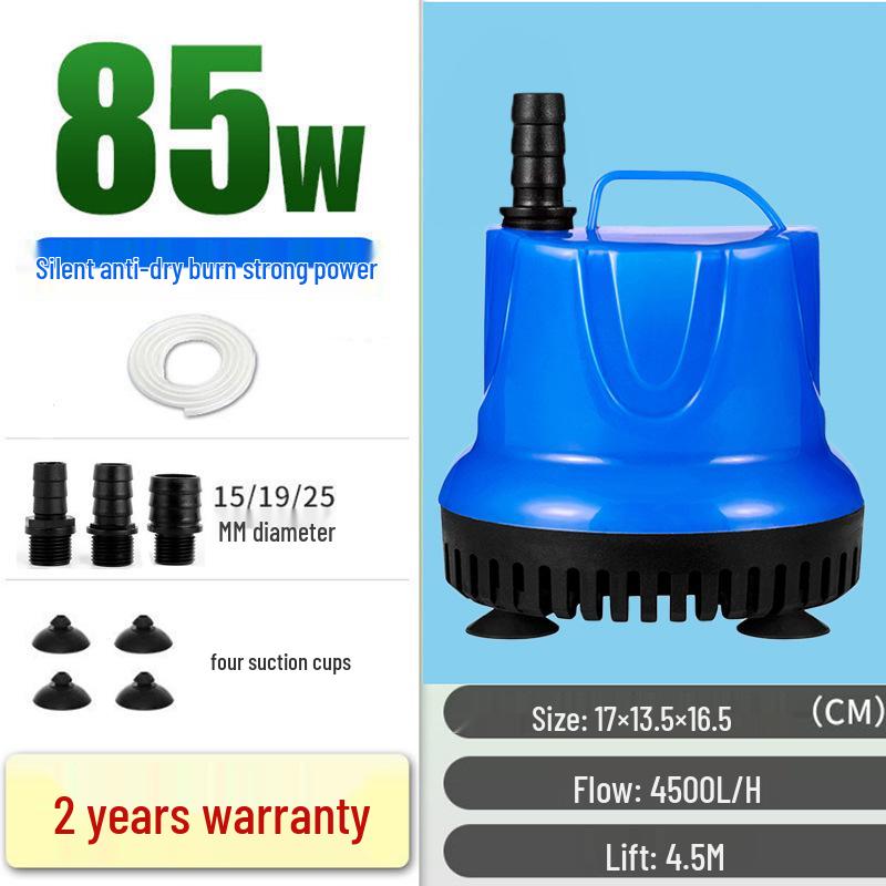 Leise Tauchpumpe für Aquarien und Schildkrötenbecken - Effiziente Wasserzirkulation und Kotabsaugung