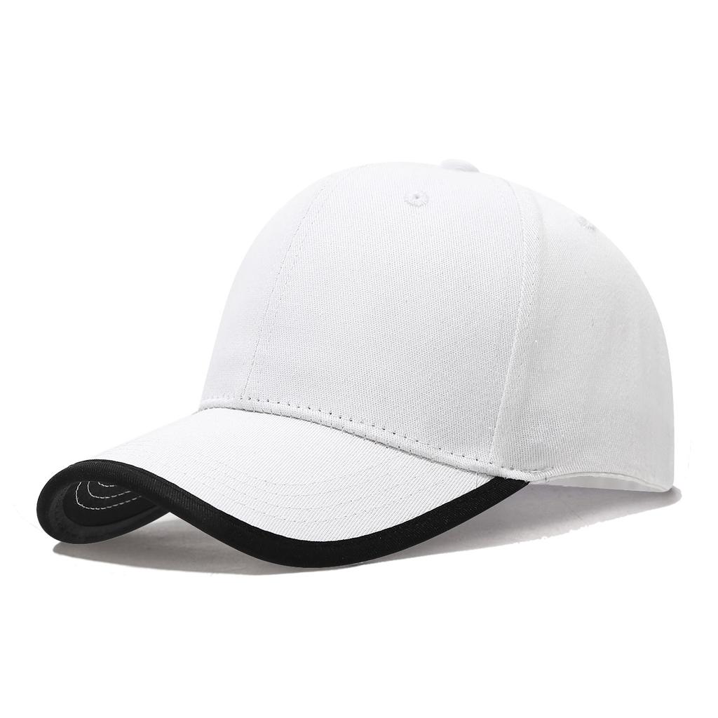 New Baseball Cap With Cotton Brim And Color Blocking Work Caps Outdoor Hats Women Men Unisex Summer