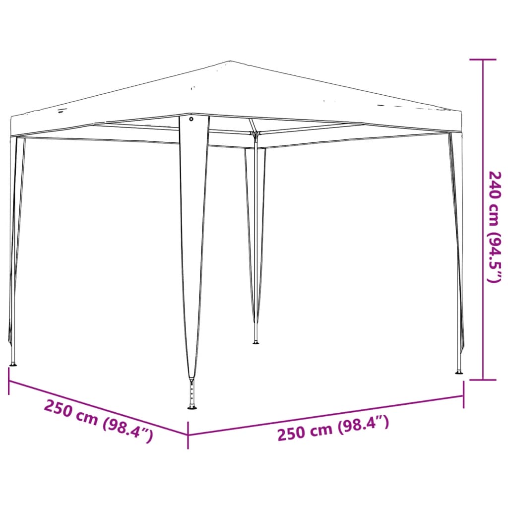 Party Tent 2.5 X 2.5 M Blue