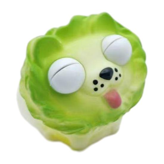 Popping Eye Rock Man Squeeze Toy Anxiety Stress Relief Watermelon Pinch Sensory Toy Soft Stress Ball Cabbage Dog Fidget Toy