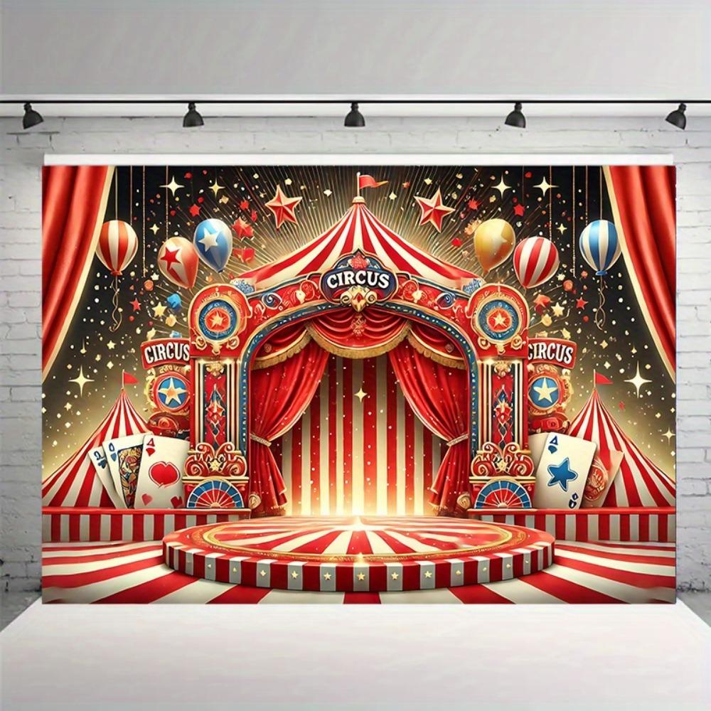 1 Piece. A Vibrant Circus Stage, Suitable for Wedding Entrances and Room Decorations. It Is Easy To Set Up.,fcl