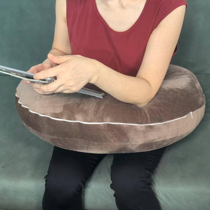 

60x58cm U-Shaped Gaming Pillow Ergonomically Designed with Adjustable Armrest Support Suitable for Adult Knee Pads Comfortable 60x55cm
