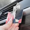 Car Permit Holder Clip - 2 Suction Cup Clips, Windshield Parking Ticket Holder with
